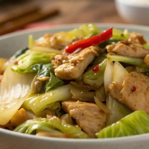 hmong cabbage and chicken recipe