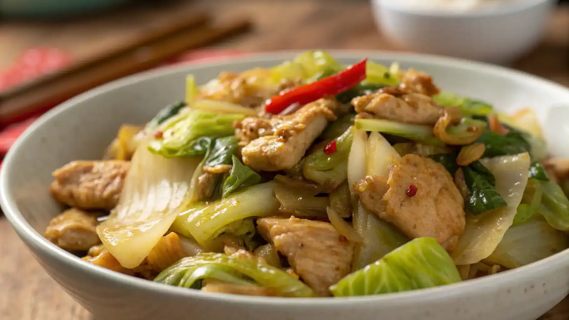 hmong cabbage and chicken recipe