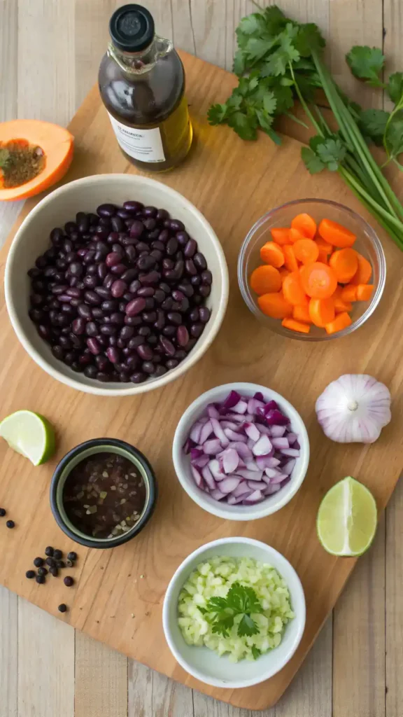 soaking beans purple black bean soup recipe