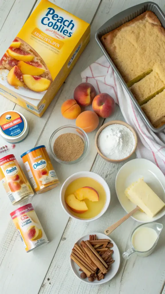 peach cobbler recipe with cake mix