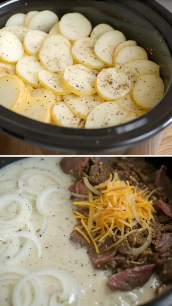 customization options slow cooker hamburger potato casserole