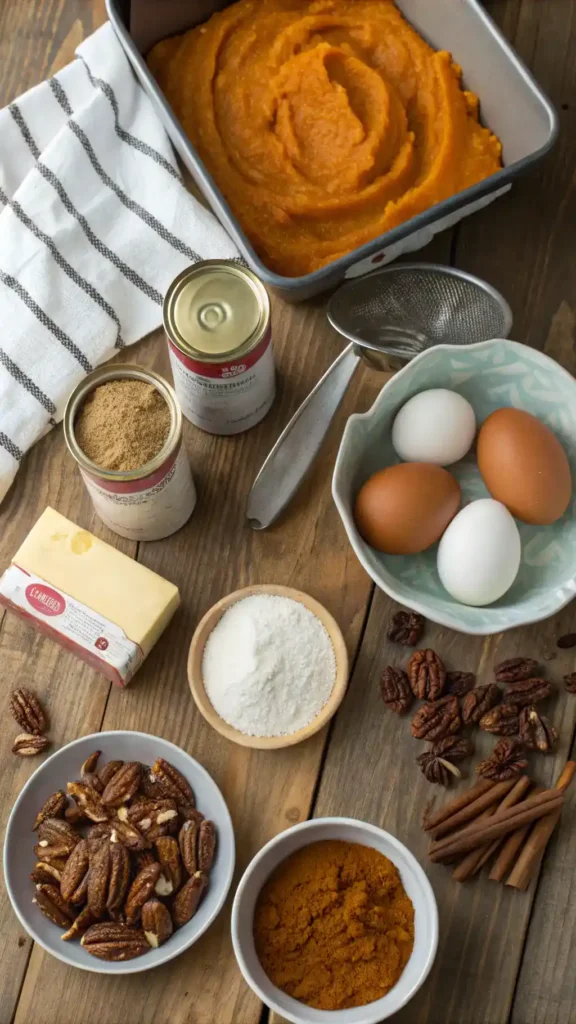 fall dessert pumpkin dump cake recipe