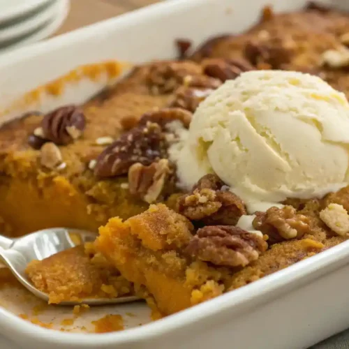 pumpkin dump cake recipe