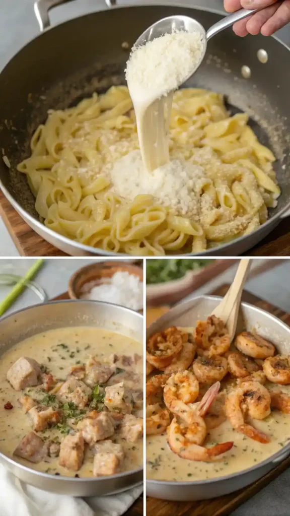 garnishes for Cajun Alfredo sauce cajun alfredo sauce