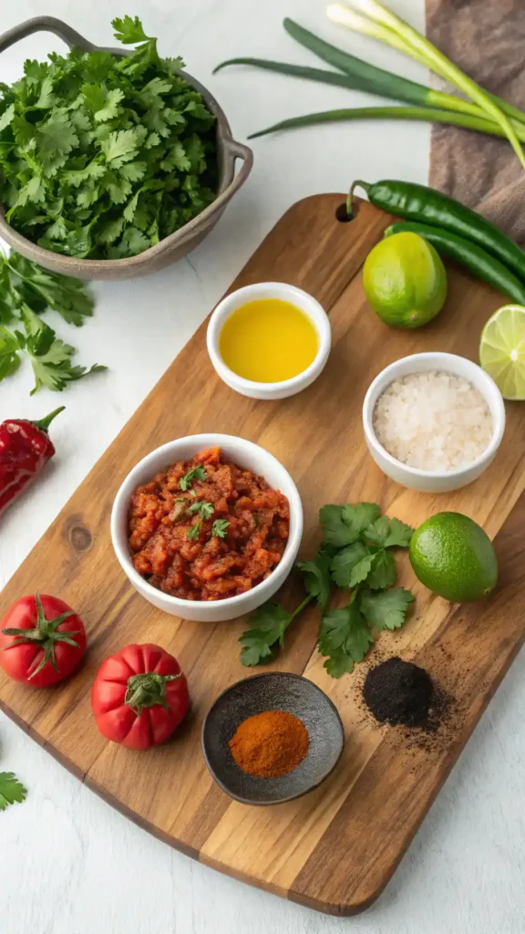 Essential ingredients for Hello Fresh Tex Mex paste.
