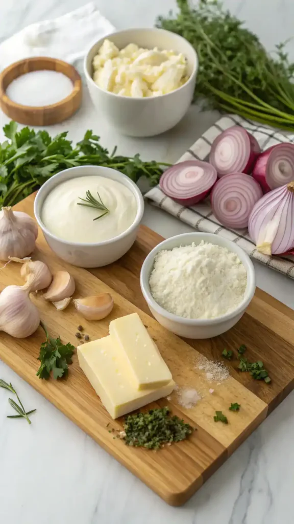 Ingredients for Hello Fresh Cream Sauce Base