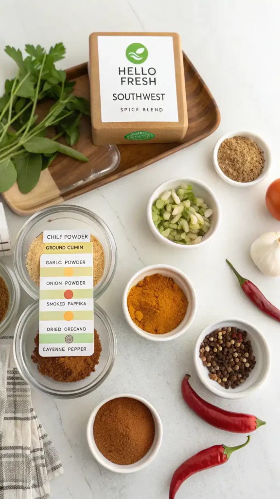 Ingredients for Hello Fresh Southwest Spice Blend