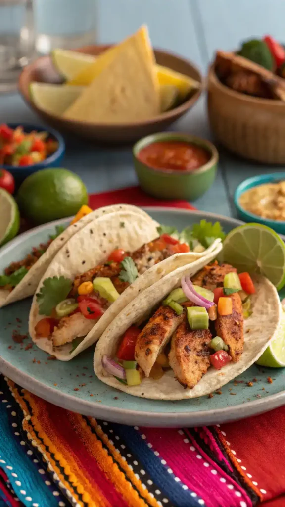 Tacos seasoned with southwest spice blend