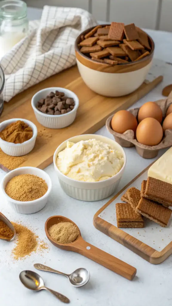 Ingredients for Churro Cheesecake