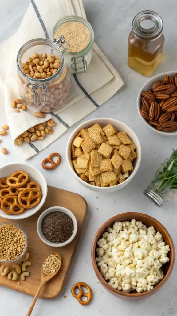 Ingredients for Crispix mix recipe