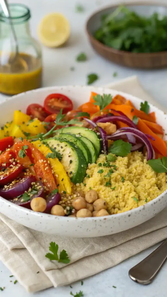 Delicious vegan gluten-free meal