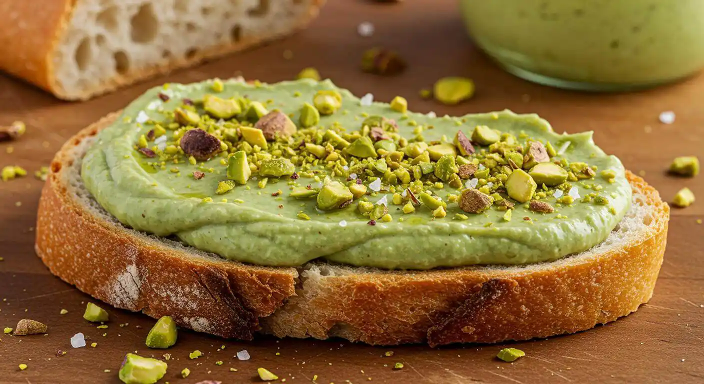 Delicious pistachio cream spread