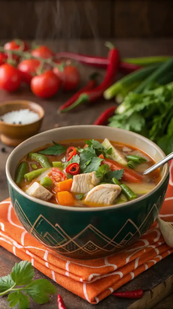 Delicious bowl of Sinigang soup