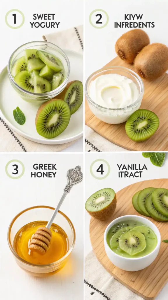 Step-by-step guide to making sweet kiwi yogurt