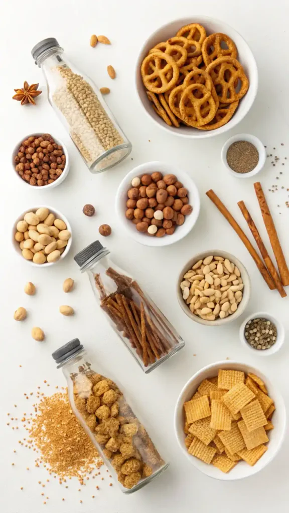 Ingredients for Crispix Mix