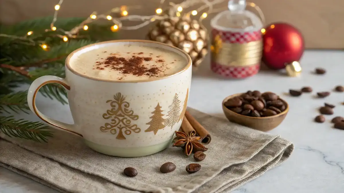 eggnog and coffee