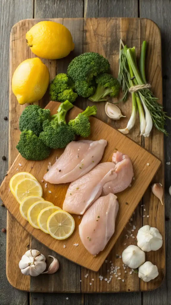 Ingredients for grilled chicken