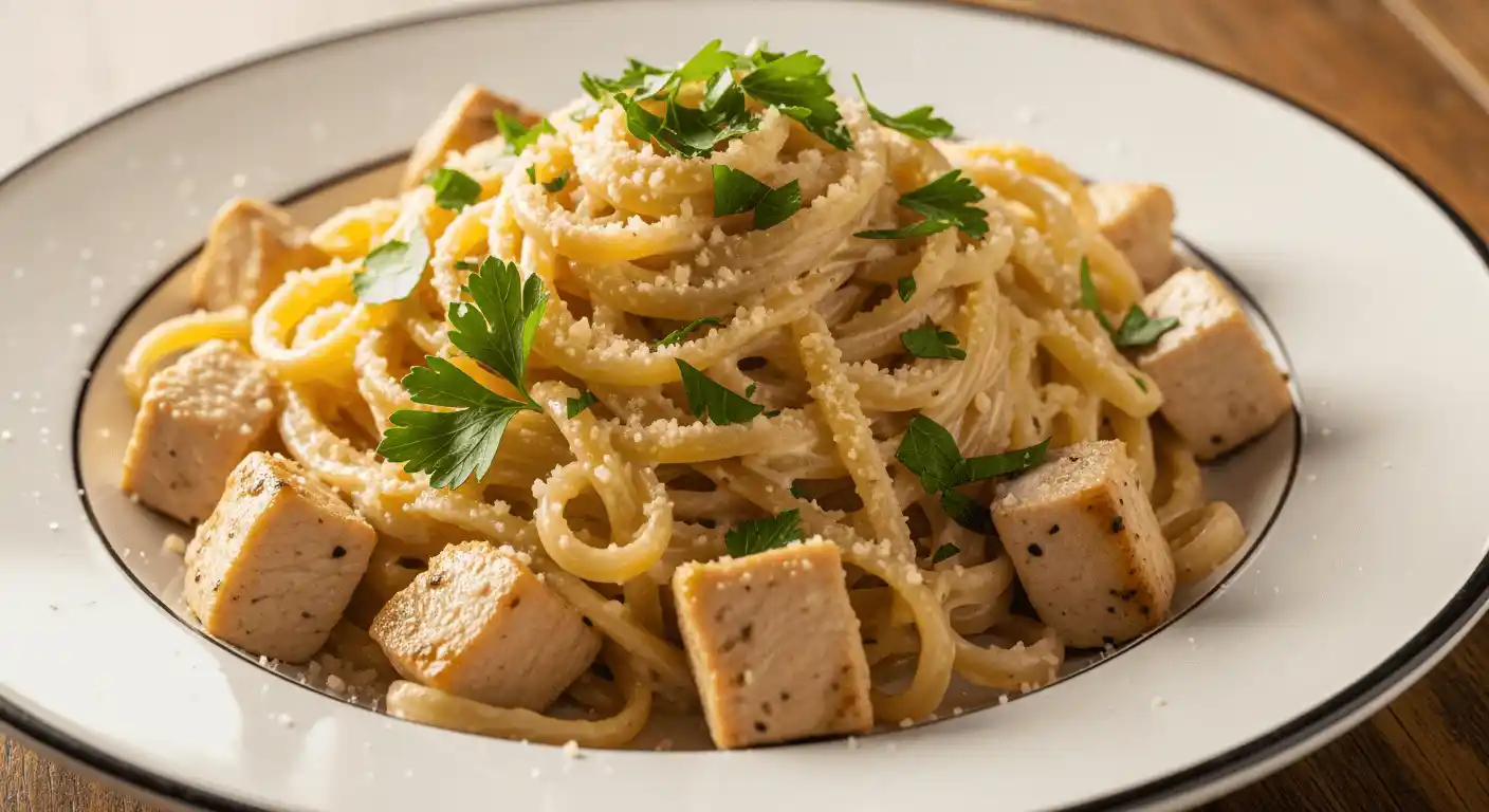 Garlic Parmesan Chicken Pasta Recipe