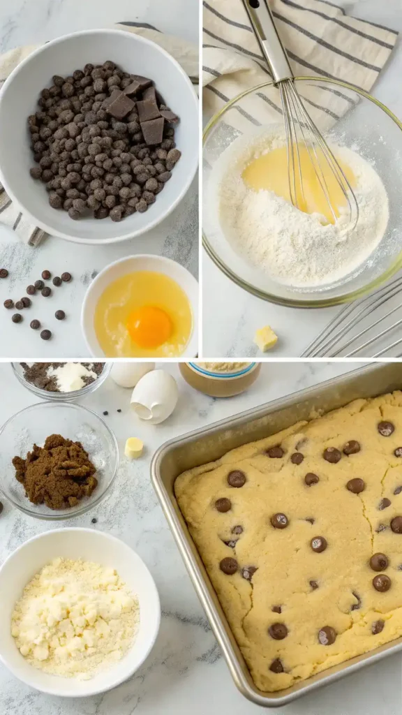 How to Make Chocolate Chip Cookie Brownies