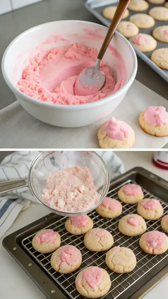 Making Crumbl Pink Sugar Cookies