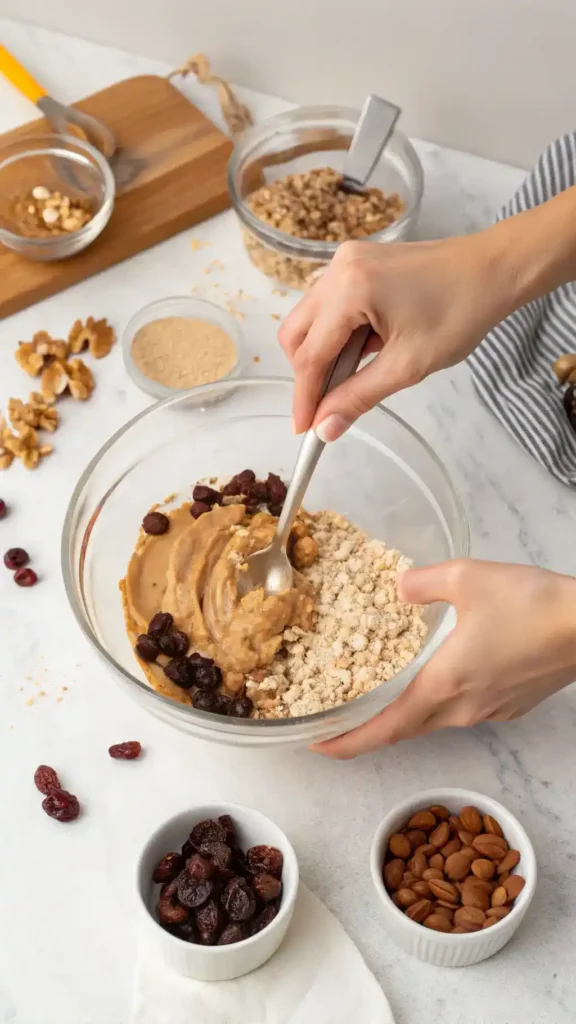 Mixing ingredients for Naked Bars