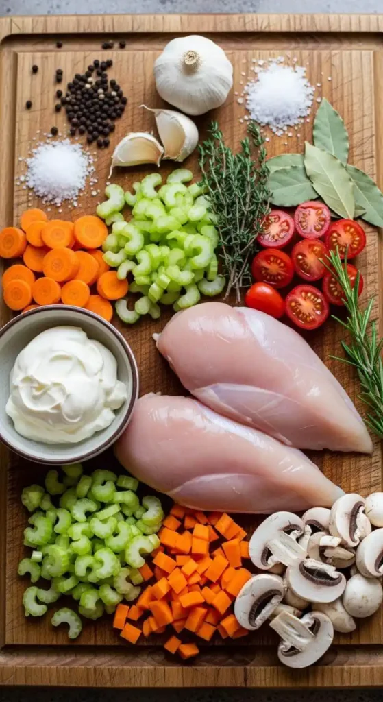 Ingredients for Marry Me Chicken Soup