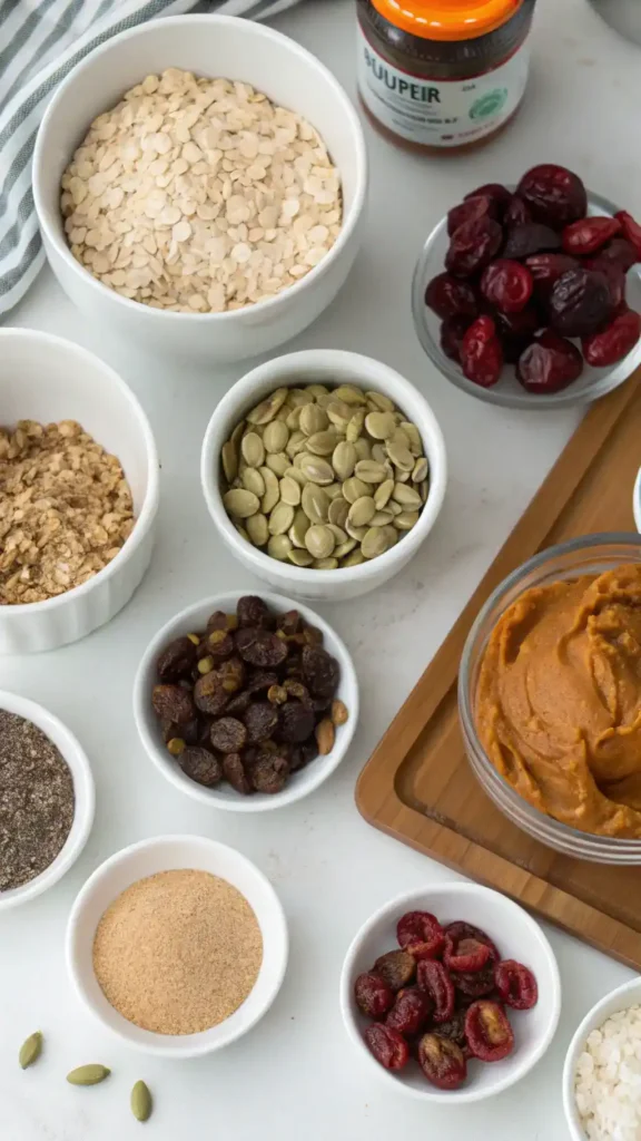 Ingredients for protein balls