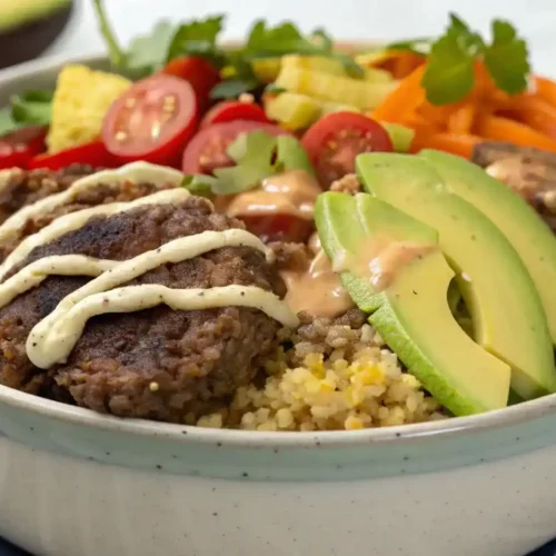 burger bowl recipe