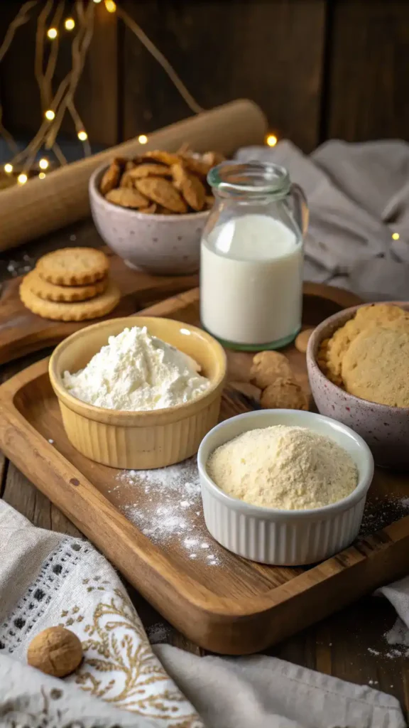 Ingredients for 3 ingredient biscuit recipe.