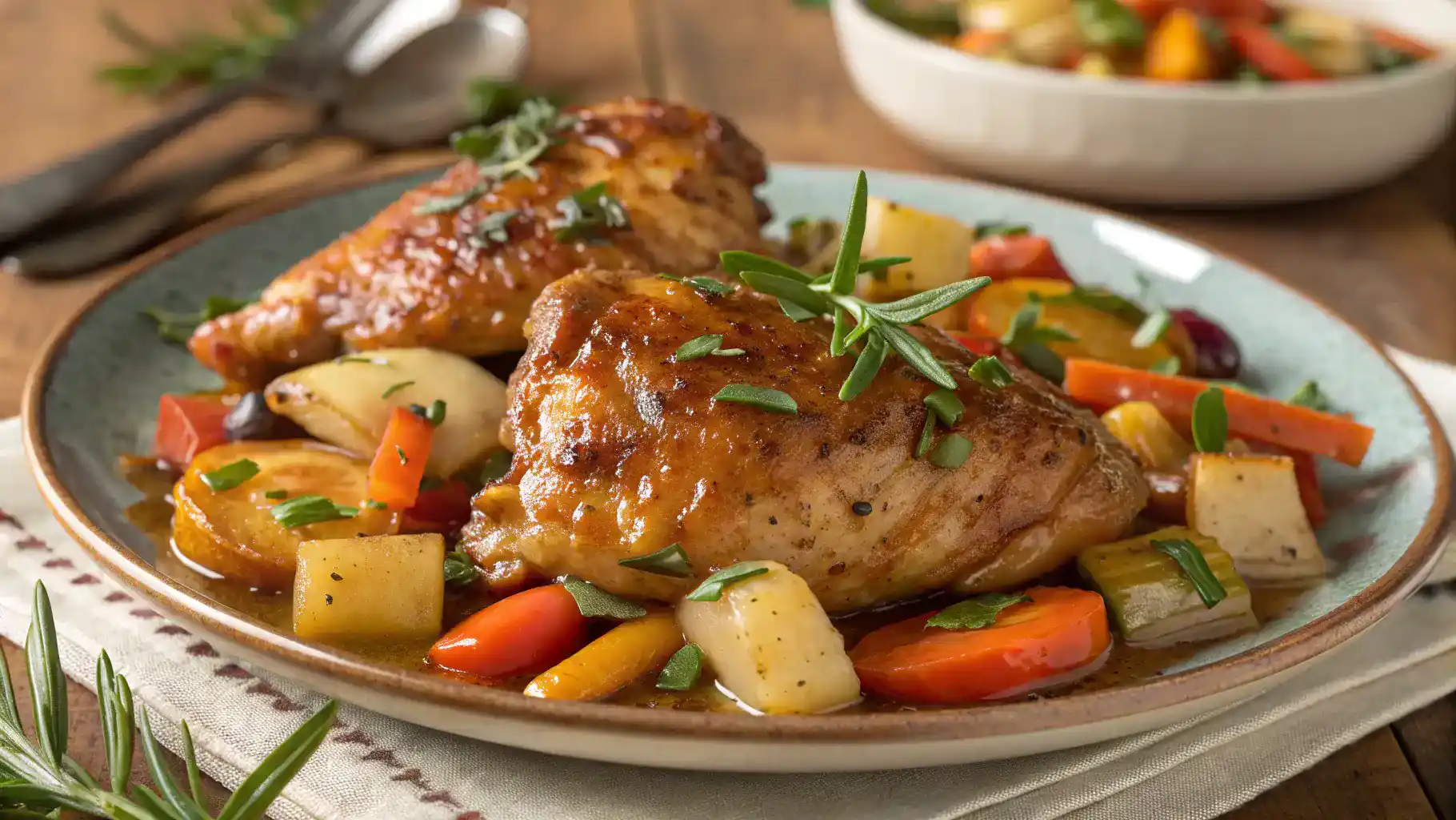 Slow Cooker Honey Garlic Chicken with Veggies