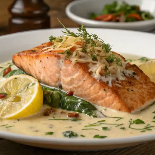 Salmon in Creamy Sauce Recipe