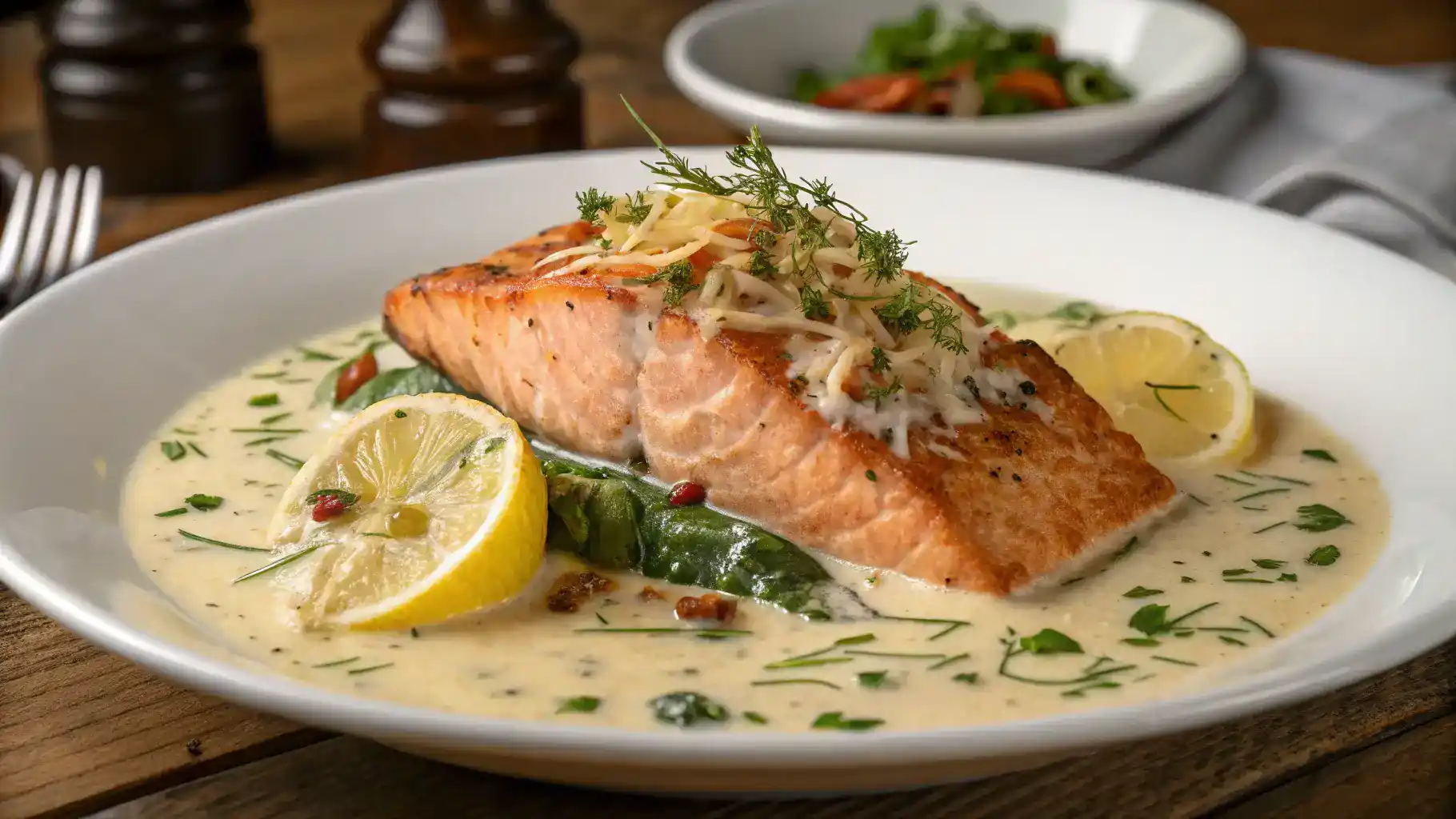 Salmon in Creamy Sauce Recipe