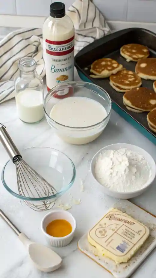 Chef sharing pro tips for making buttermilk pancakes.