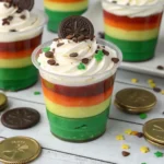 St Patrick’s Day Pudding Cups
