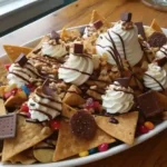 Dessert nachos funny April Fools Day dessert on platter