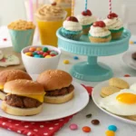 Creative April Fools party food ideas arranged on a festive table