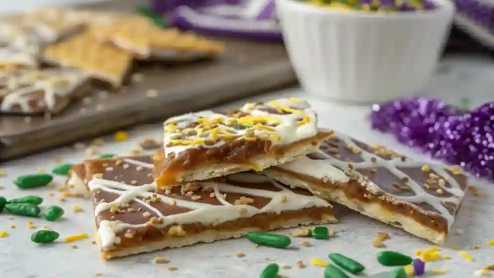 King Cake Cracker Candy