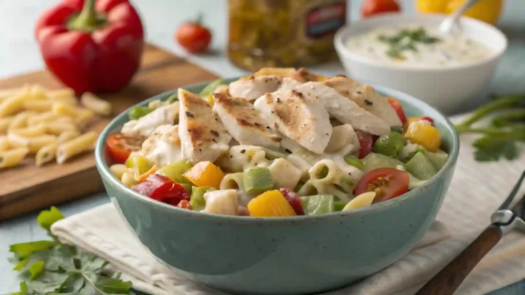pasta salad with chicken