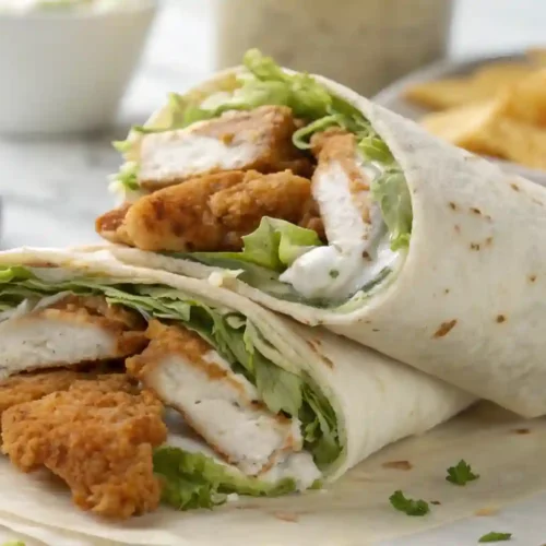 Crispy Chicken Caesar Wrap