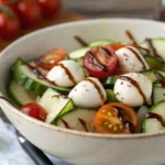 cucumber caprese salad