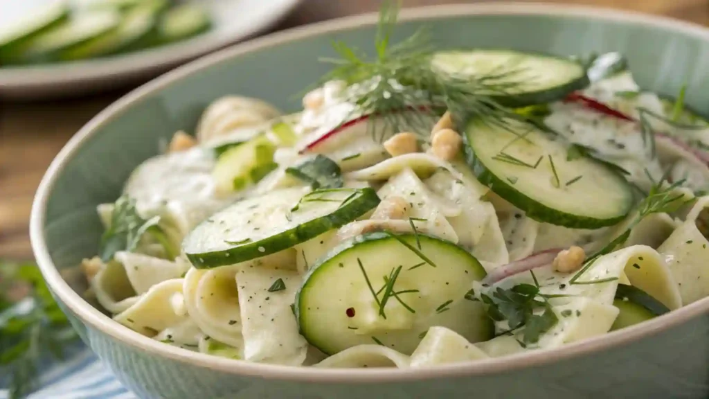 cucumber pasta salad