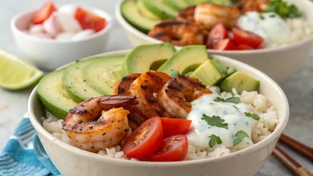 Grilled Shrimp Bowls