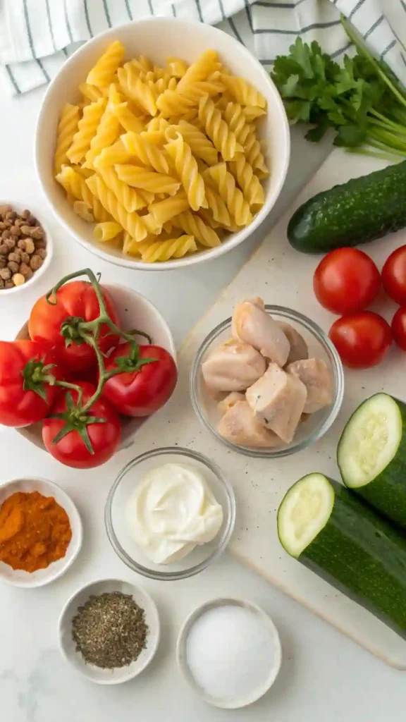 pasta salad with chicken