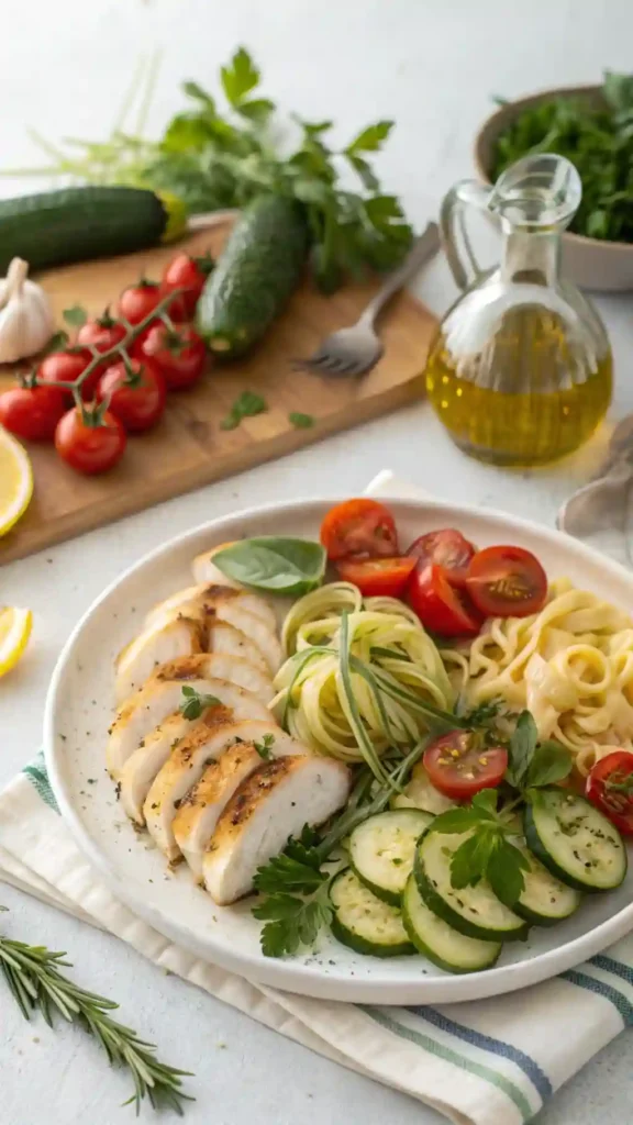 summer chicken pasta