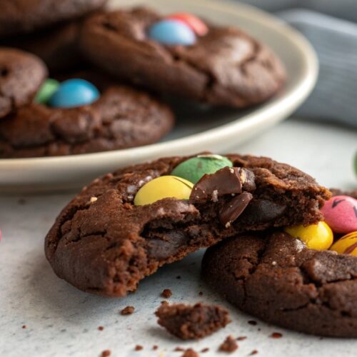 Chocolate Cadbury Egg Cookies