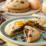 Stuffed Cadbury Egg Cookies
