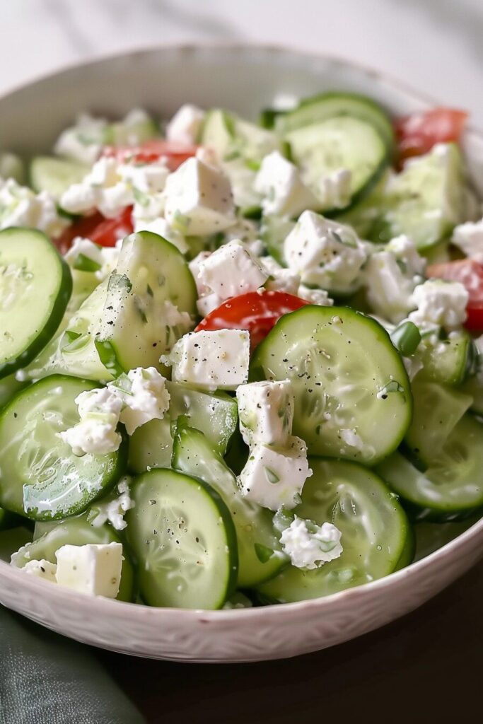 Cottage Cheese Cucumber Salad