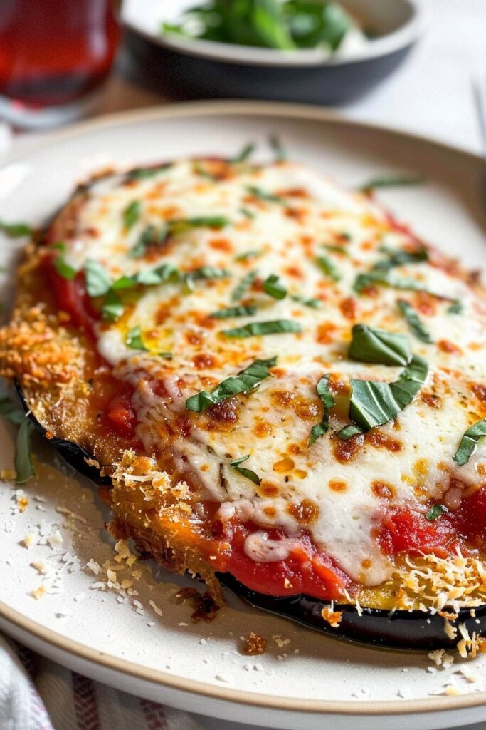 Crispy Baked Eggplant Parmesan