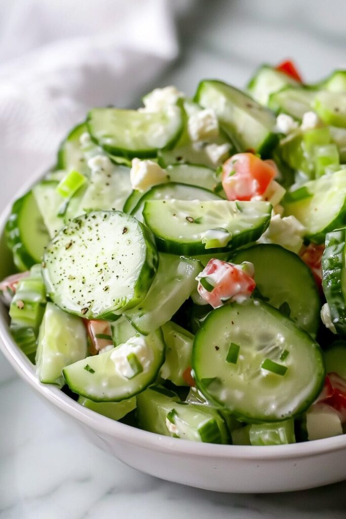 Cottage Cheese Cucumber Salad