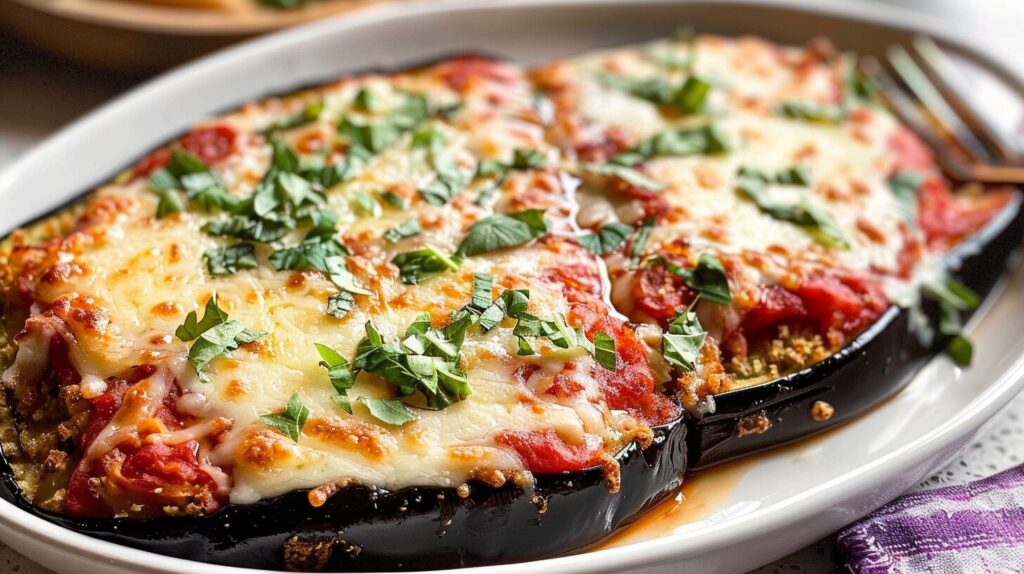 Crispy Baked Eggplant Parmesan